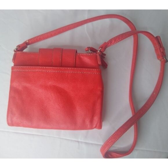 Nine West Bright Red Faux Leather Crossbody - Picture 3 of 11